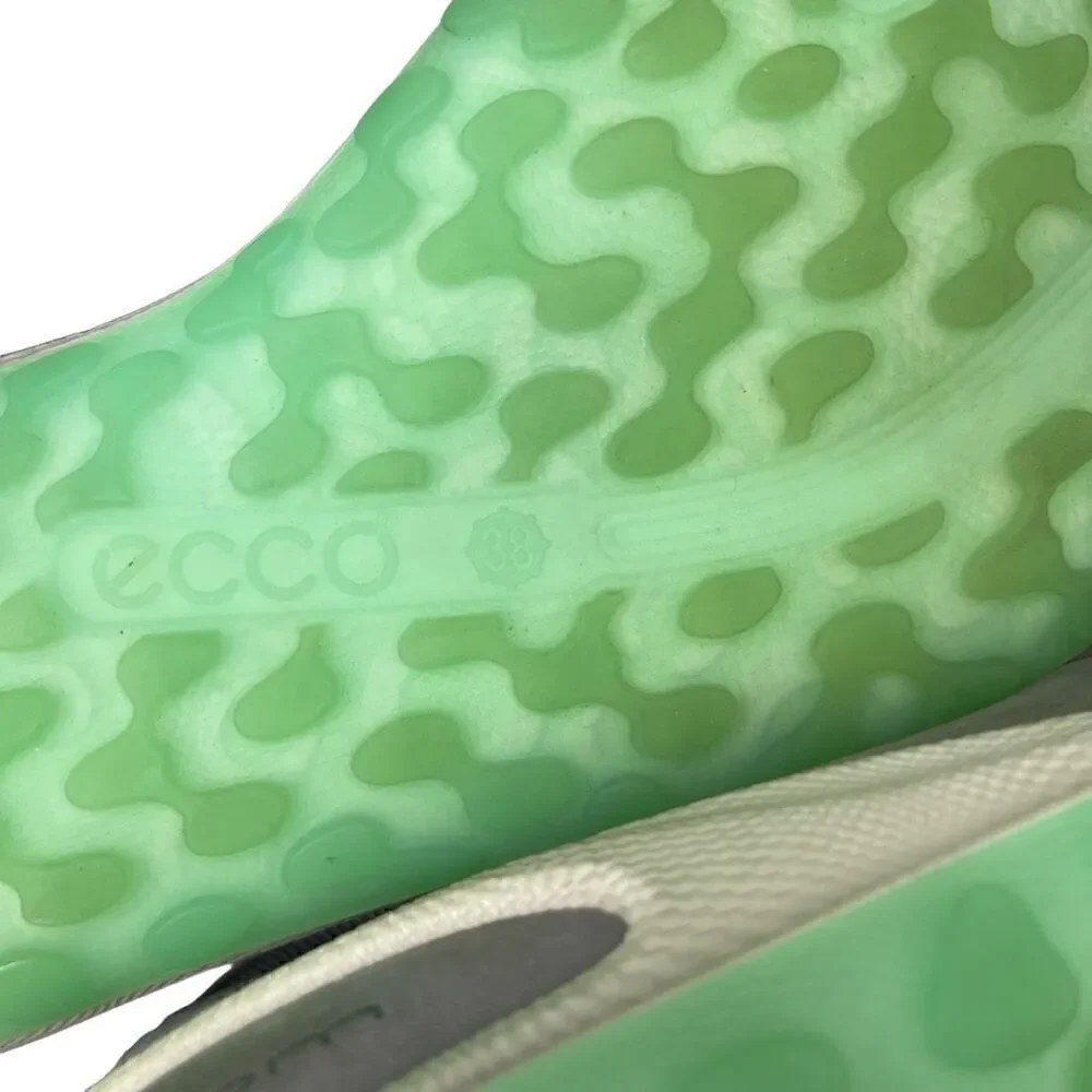 ECCO Shoes Biom Lite Tarmac Women’s Golf Sneakers Brown Green Suede Size 8